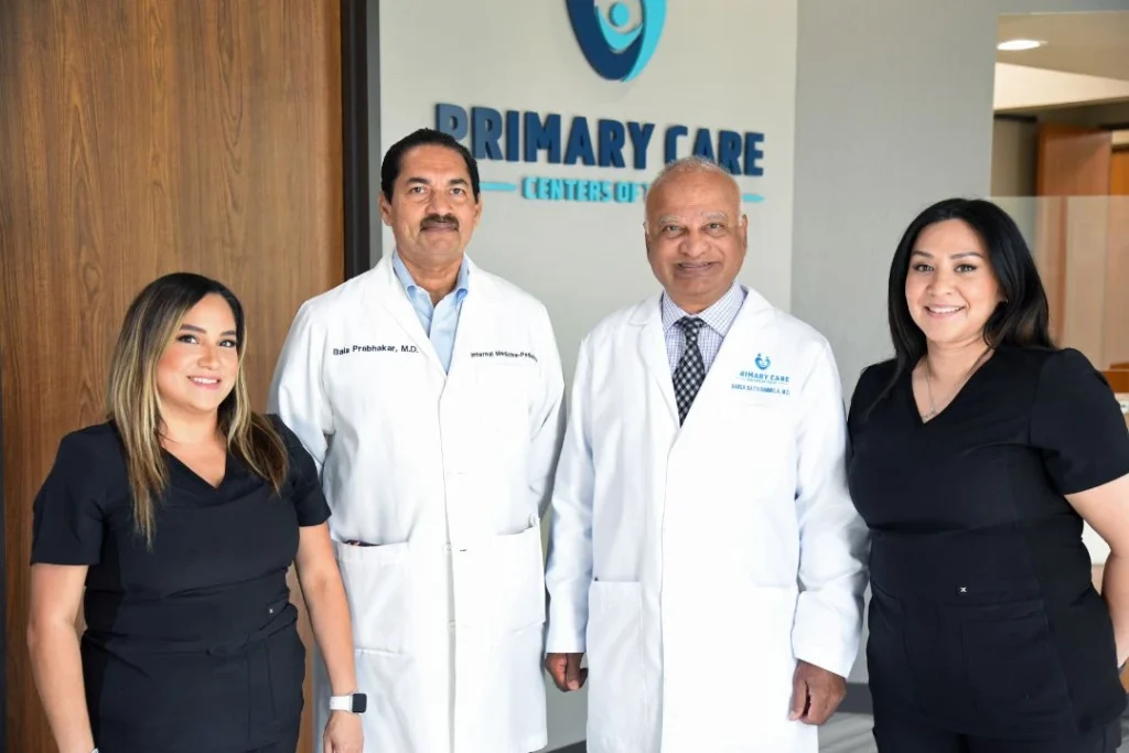 Primary care team at clinic.