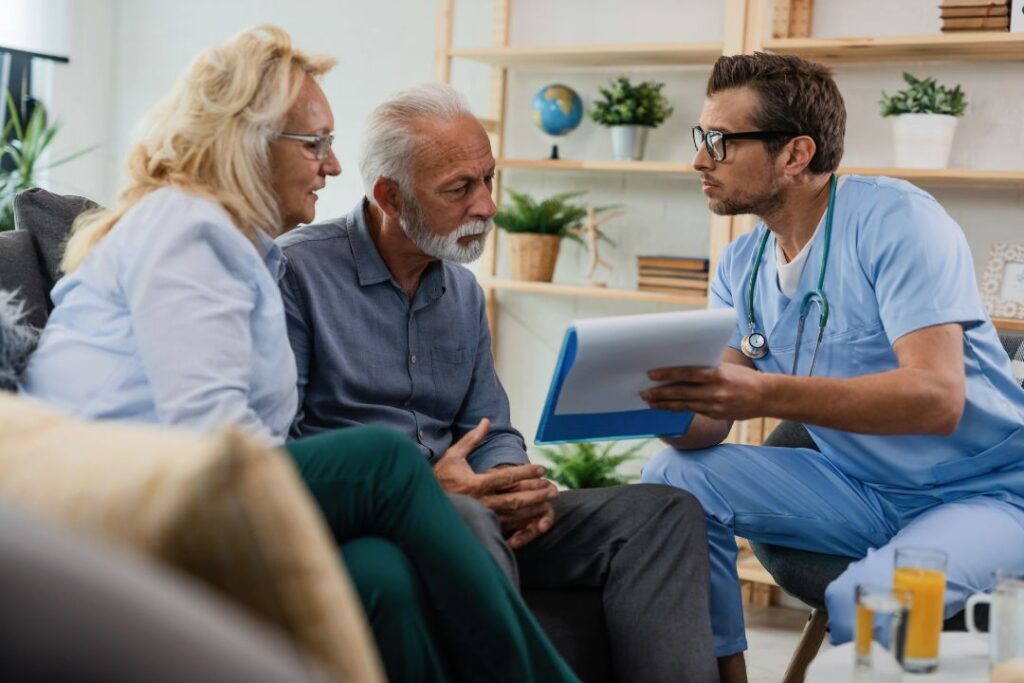 Doctor consulting with a patient about their chronic medical care