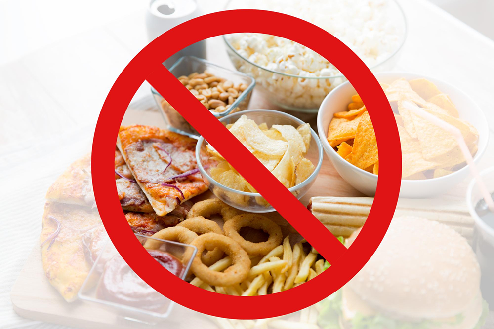 No junk food allowed