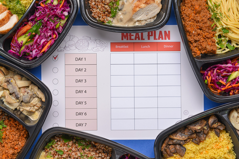 Weekly healthy meal plan
